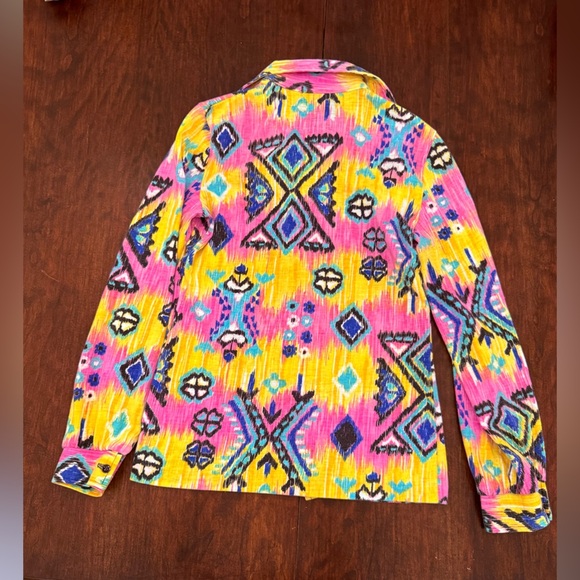 Sears Multicolor Button Down Shirt - Picture 5 of 5